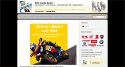 Desktop Screenshot of motorradlack.de
