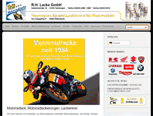 Tablet Screenshot of motorradlack.de